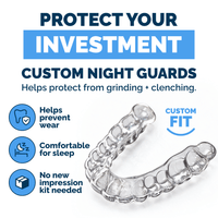 Custom Night Guard — No New Impressions Needed - Top / Clear